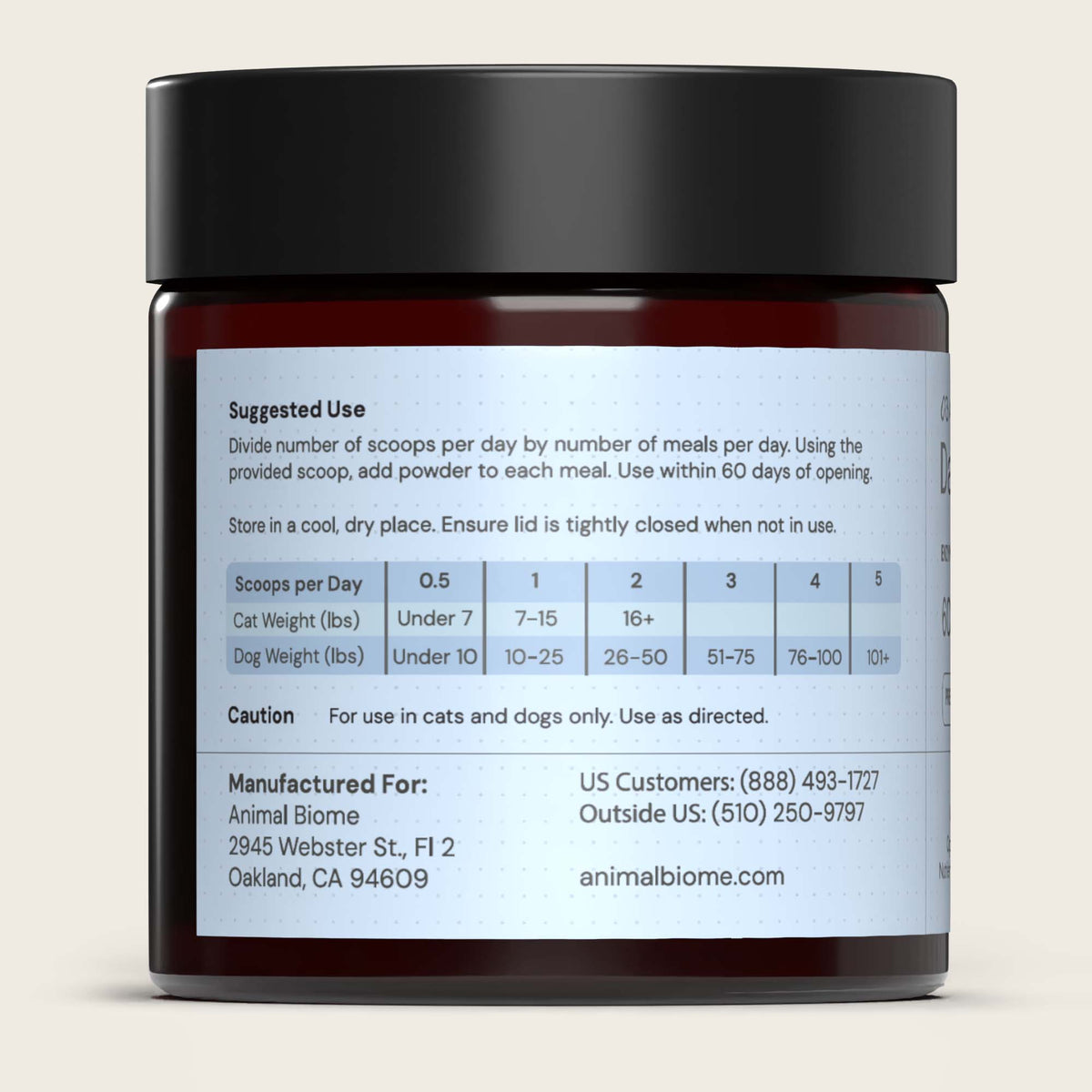 Daily Digest jar with the suggested use label on a beige background