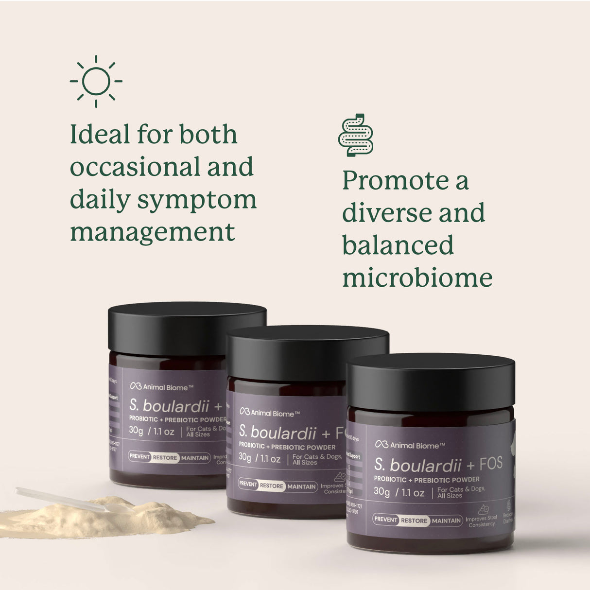 S. boulardii + FOS Powder for Cats and Dogs