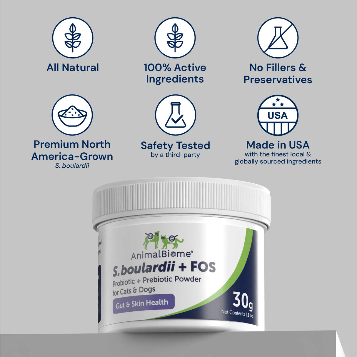 S. boulardii + FOS Powder for Cats and Dogs