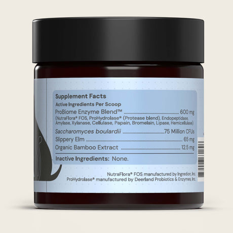 Daily Digest jar with label showing ingredient list and supplement facts on a light gray background