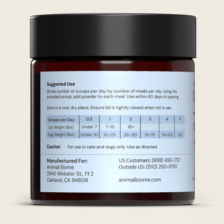 Daily Digest jar with the suggested use label on a beige background