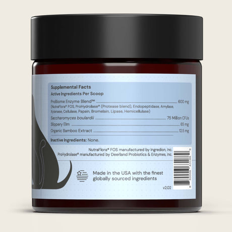 Daily Digest jar with label showing ingredient details on a light gray background