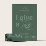 Animal Biome heavy-duty poop bags on a beige background