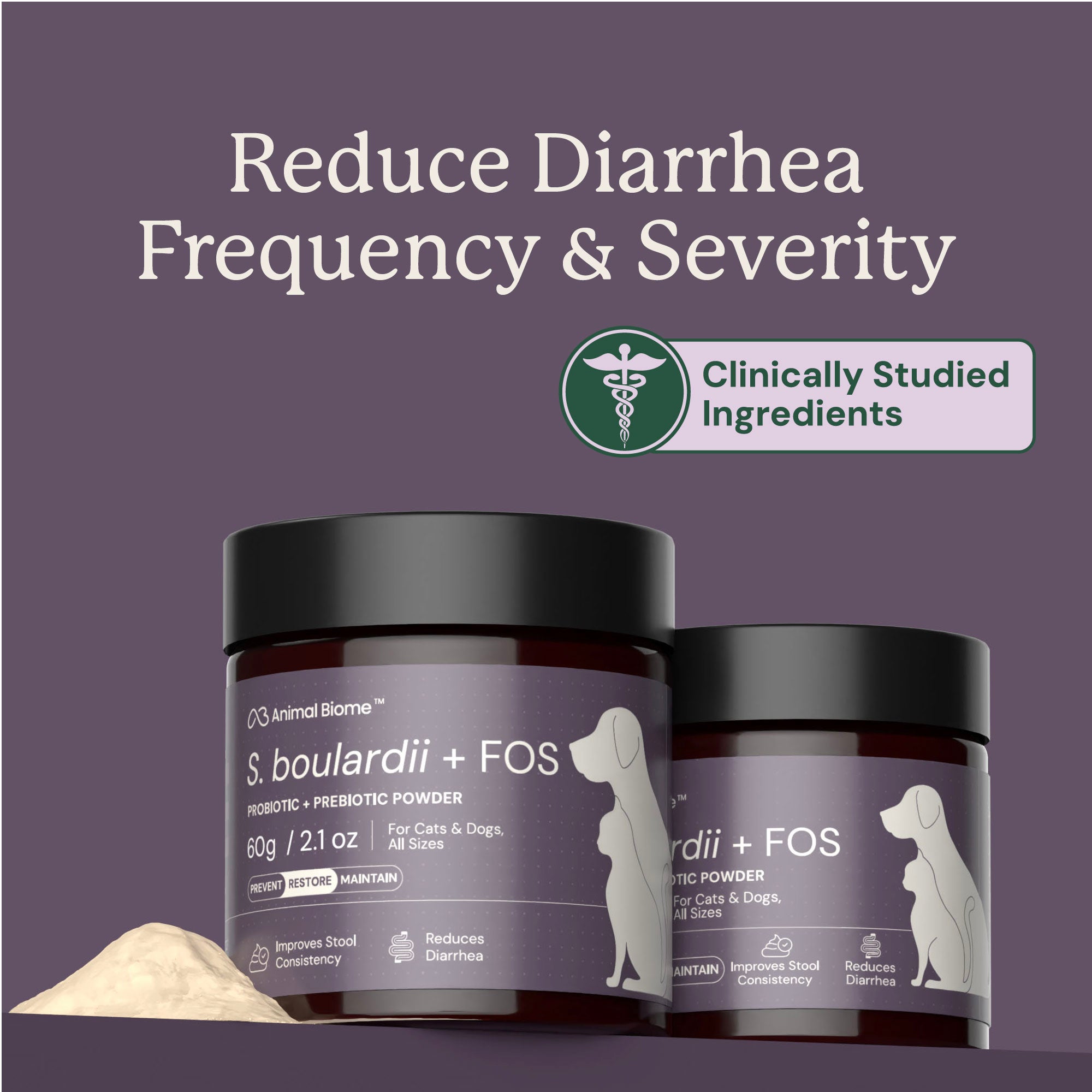 S. boulardii + FOS Powder for Cats and Dogs | AnimalBiome